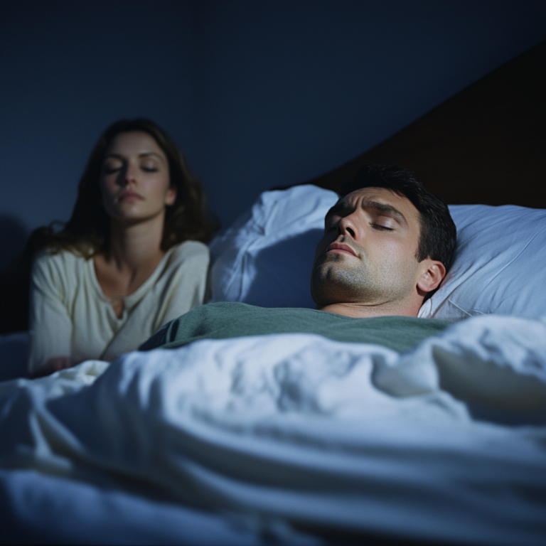 Disappointed partner watching her spouse
