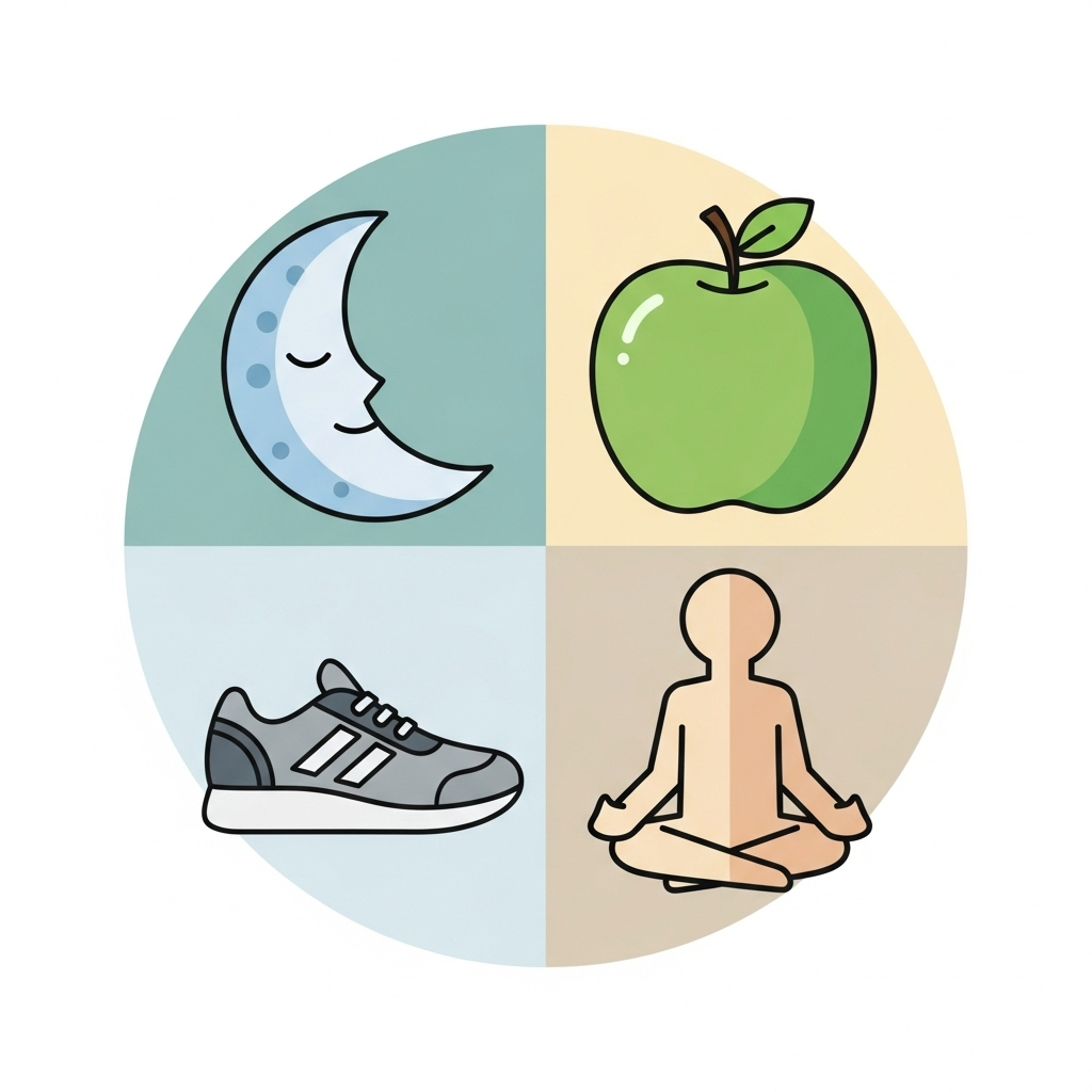 Holistic health: Combining quality sleep, nutrition, exercise, and stress relief for erectile function